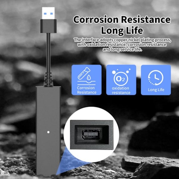 Mini kameraadapter for PS5 til PS VR adapterkabel svart