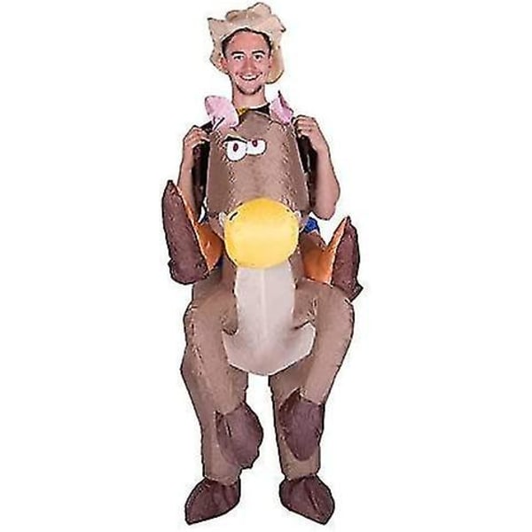 Hgbd Oppblåsbar Ride Me Hest Cowboy Kostyme Fancy Dress For Voksne