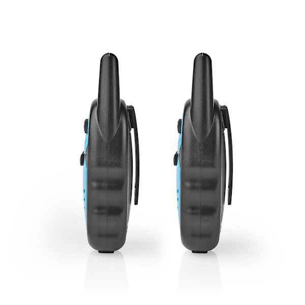 Nedis Walkie-talkie Sett | 2 håndsett | Opptil 3 km | Frekvenskanaler: 3 | PTT | Opptil 3 timer | Blå / Svart 183