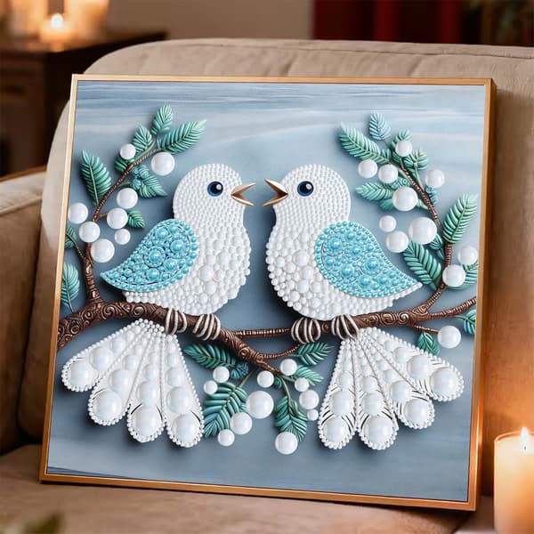 5D Diamantmålning DIY Konstkit Kristall Canvas Hantverksset 35x35cm e