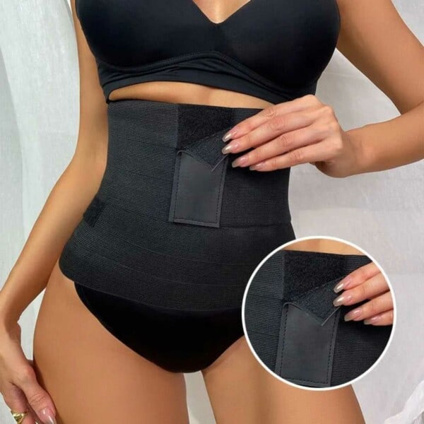 Free Size Shapewear Midjetränare - Waist Shaper 4m svart black