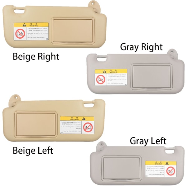 Bilsolskydd för vindruta, beige beige beige left