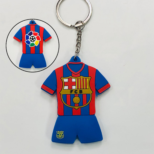 Gos- Fotballklubb VM Landslag Emblem PVC Mini Jersey Nøkkelring Barcelona