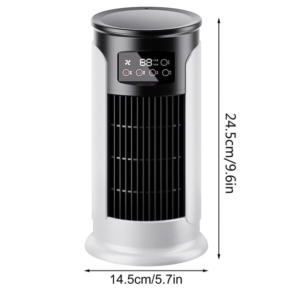 3-i-1 Mini Air Conditioner Fan, Table Fan with Humidifier and Ice Mist, USB, Quiet Cooling