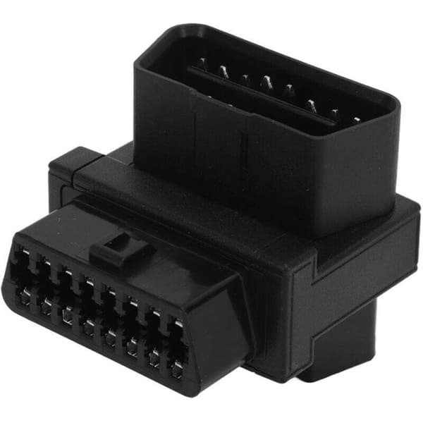 OBD2 16-pin hann til 2 hunn plug and play splitterkoblingsadapter for diagnostisk forlengelse