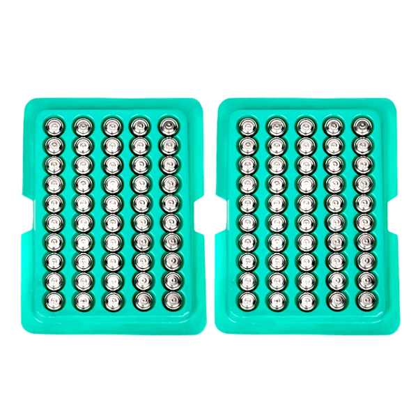 Pakkaus 50/100 AG13 nappiparistoa LR44 nappiparisto MP3-soittimelle Lelukellolle Laskin Sinkki-mangaaniakku 1,55V