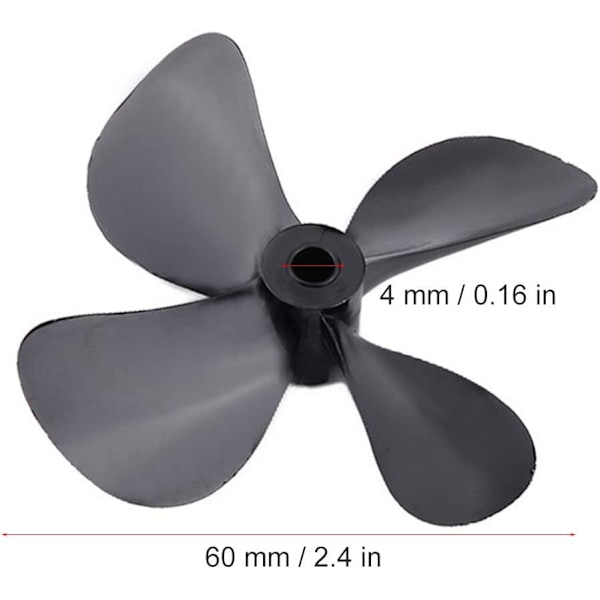 RC Båt 4-bladig Propeller, 2 Stycken Pro & Omvänd Propeller