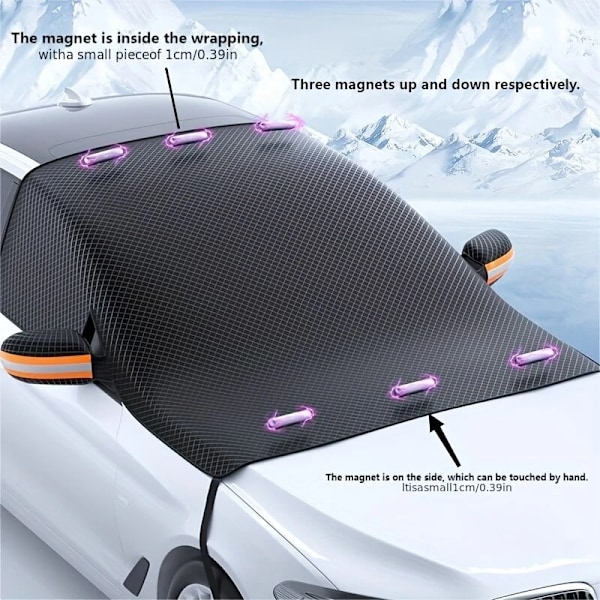 Universaali Talv Auto Tuulilasi Lumipeite Auringonsuojuspeite Peite Pakkasen- ja Pölynkestävä