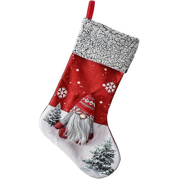 Julstrumpor Hänge Jultomte Snögubbe Strumpa Dekor