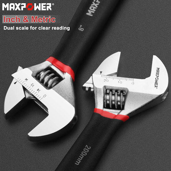 Säädettävä jakoavain 200mm, MAXPOWER Säädettävä Avain Shifter-XM2-