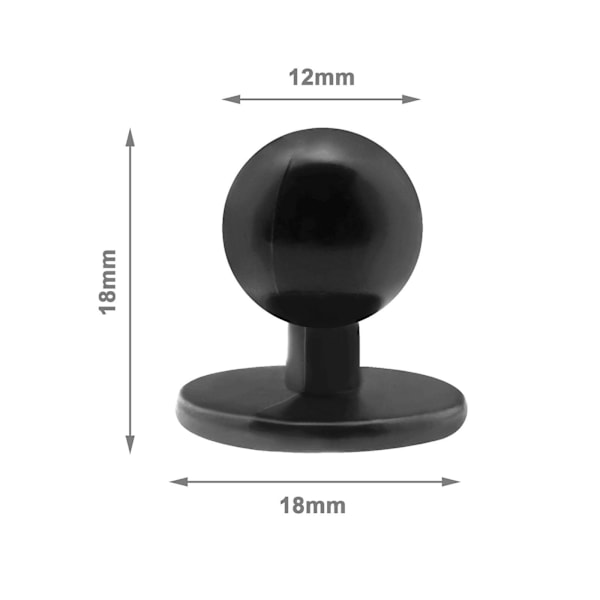 100 stk. Kockrock Knapper Kockjakke Knapper Sorte Kugleknapper Kockrock Runde Knapper Udskiftnings Tøj Tilbehør