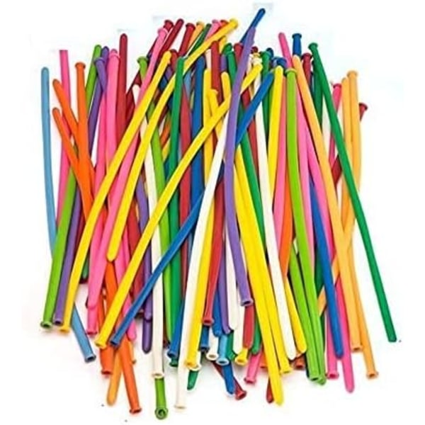 260q Balloner, 100 Fortykket Latex Snoet Form Lang Magisk-XM2-