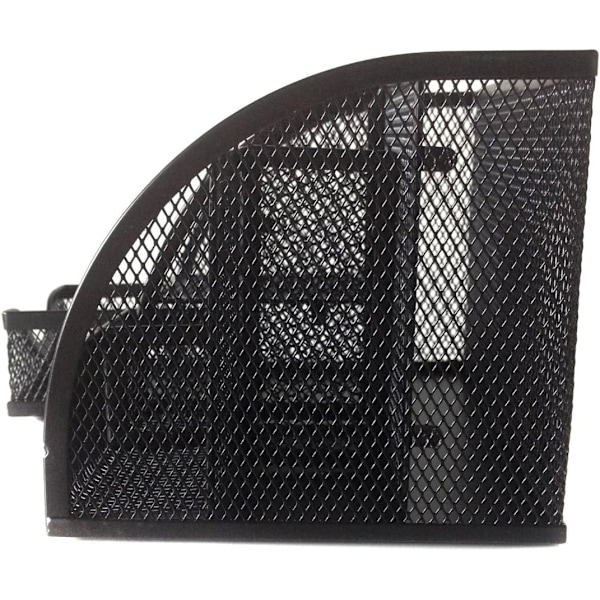 Penholder - Sort Metal Mesh Skrivebordsorganisator, 6 rum-XM2-