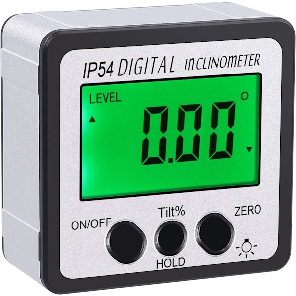 Digital Inklinometer 4*90° Magnetisk Vinkelmätare Vattentät IP54