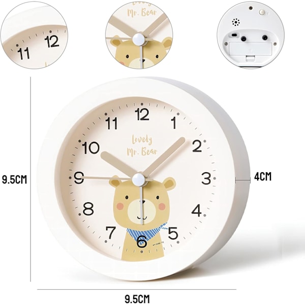 Barnevekkerklokke, Analog Vekkerklokke, Pin Type Barnevekker-XM2-
