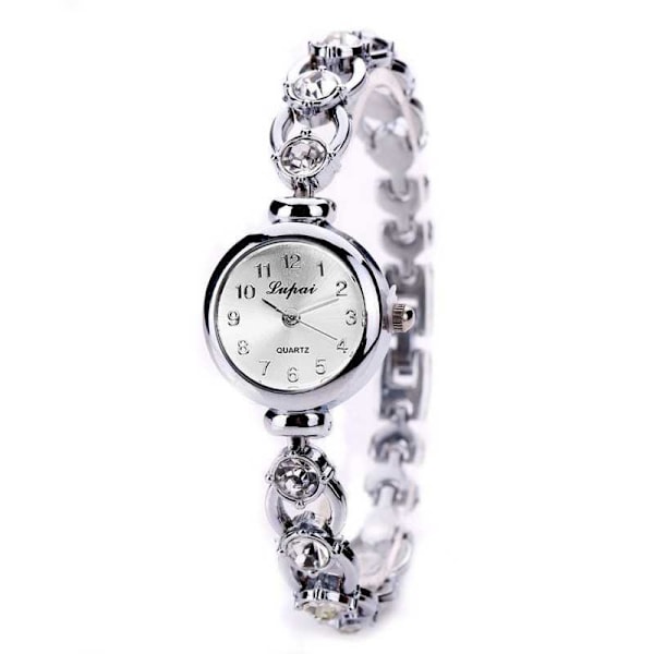 Elegant Damklocka med Strass silver 50