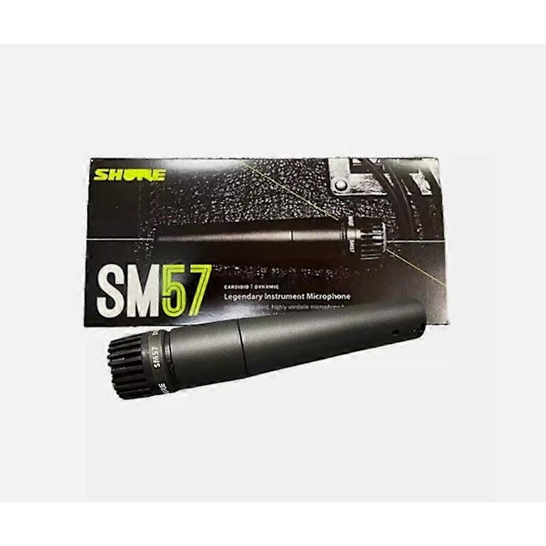 Shure SM57 SM57-LC Cardioid Dynamisk Kabeltilsluttet Instrumentmikrofon Sort-XM3-