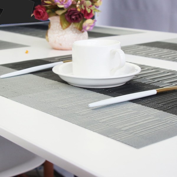 4 kpl ruokailualusta, pohjoismainen minimalistinen PVC-tabletti