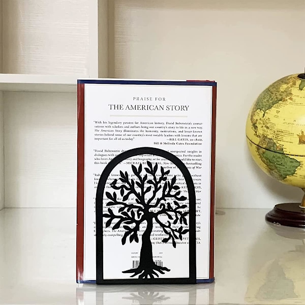 Kirjanpidikkeet, Mini kirjanpidin, Metal Tree Of Life kirjanjakaja, toimiston sisustukseen, lapsille, kouluihin, design, cd, kirjakauppa, kirjahylly, musta 1 pari