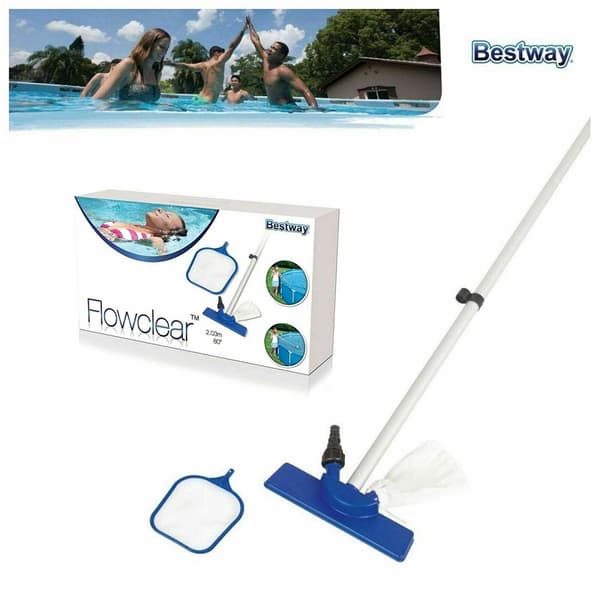 Rengøringssæt til swimmingpool Egnet til pools op til 366 cm i størrelse.