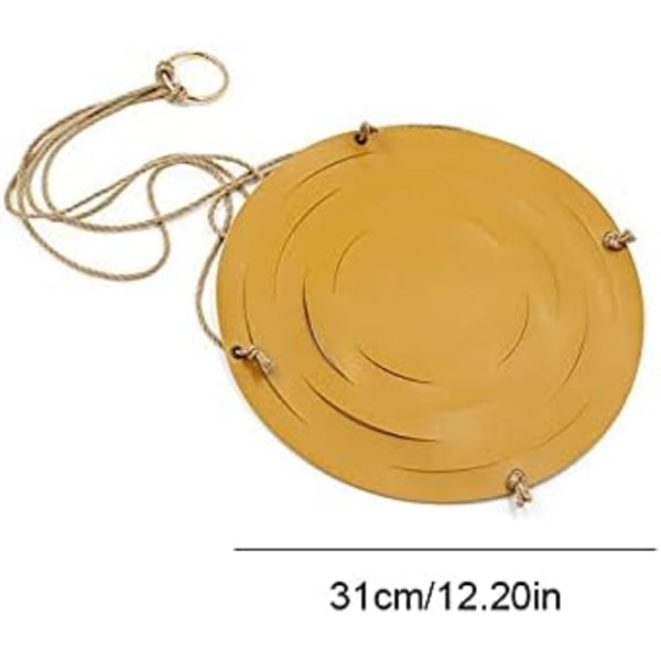 Hängande Läder Planteringskruka - Inomhus Utomhus - 31cm/15cm - Gul