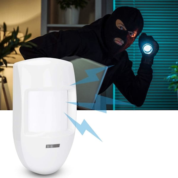 12V Kablet Dobbelt PIR Bevægelsessensor, Infrarød Sensor Alarm-XM2-