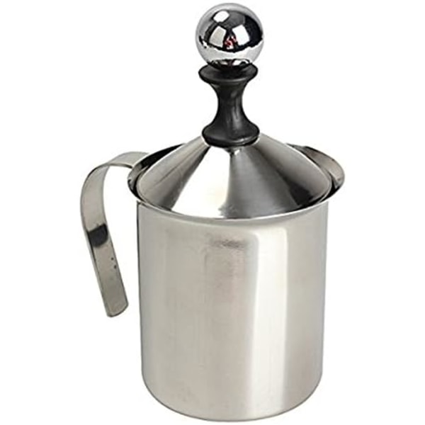 800ml Melkeskummer i rustfritt stål med doble mesh-paneler -XM2-