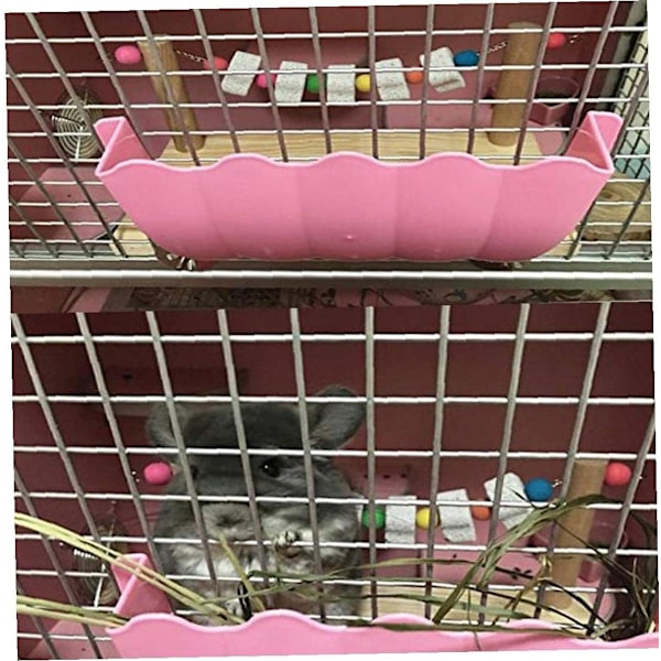 Trähyllor för husdjur Chinchilla Hamster Papegoja Träplattform-XM2-