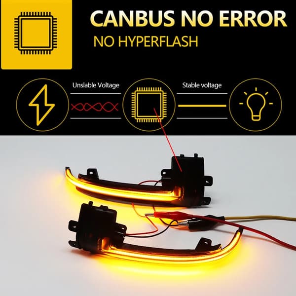 Dele til Audi A4 A5 S5 B8.5 RS5 RS4 Dynamisk Scroll LED Blinklys Sekventiel Bakspejl Blinklys