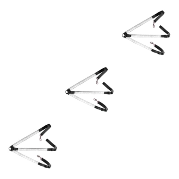 1/2/3/5 Justerbar LED-hästbröstkrage Mycket Synlig Vit White 3PCS