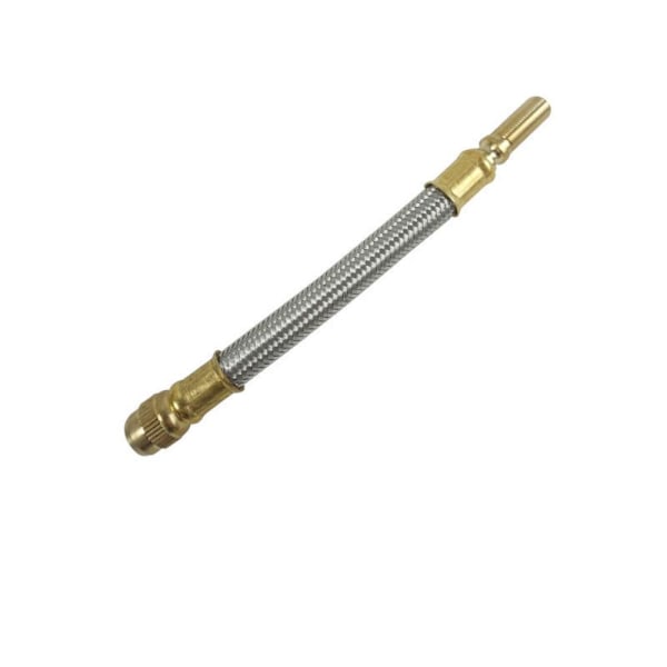 Metallflätad förlängningsventiladapter för Xiaomi M365 Silver Silver