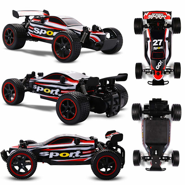 RC-kilpa-autot 2.4Ghz Nopea Radio-ohjattava Auto 1:20 2WD Kilpailu Leikkiauto Sähköauto Nopea Kilpailu Buggy Harrastusauto (Punainen 23211) red