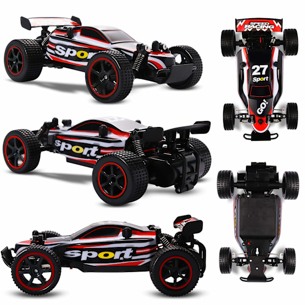 RC Racerbiler 2.4Ghz Højhastigheds Radiostyret Bil 1:20 2WD Racing Legetøjsbiler Elektrisk Køretøj Hurtig Race Buggy Hobby Bil (Blå 1881) blue