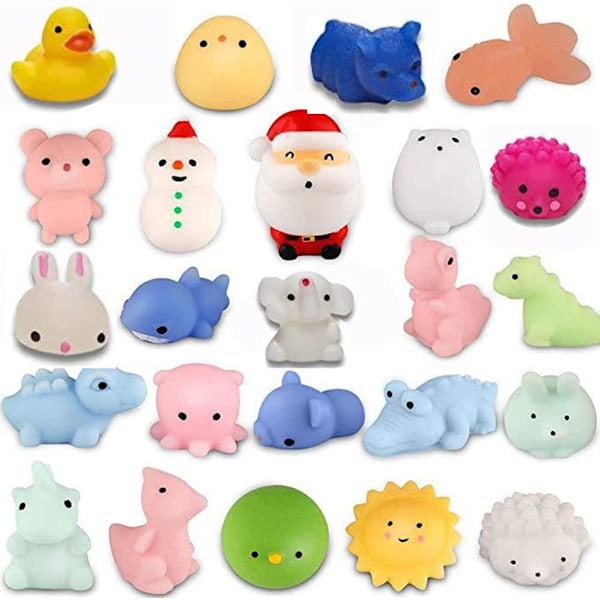 Adventskalender 24 Mochi Squishies Legetøj Julekalender 24 Dage med Overraskelser