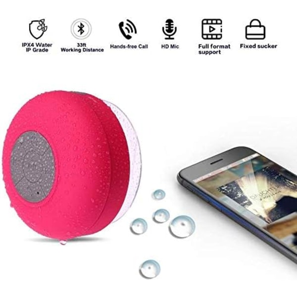Duschhögtalare Bluetooth Vattentät Vattenresistent Handsfree-XM2-