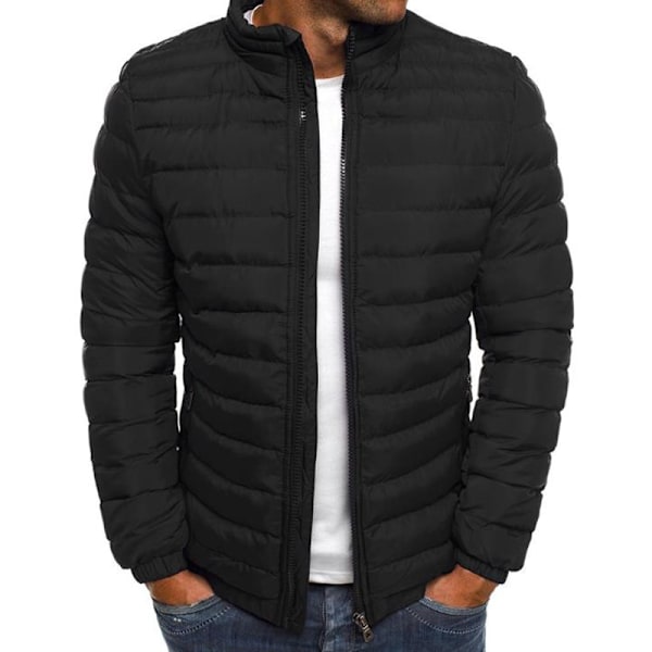 Herr Packable Lett Dunjakke Vinterfrakk Yttertøy W Black-KK1- Black XL