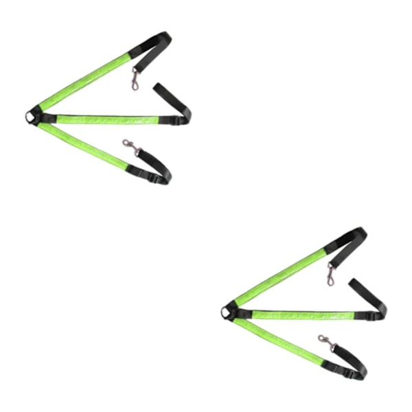 1/2/3/5 Justerbar LED-hestebrystkrage Meget Synlig Grønn Green 2PCS