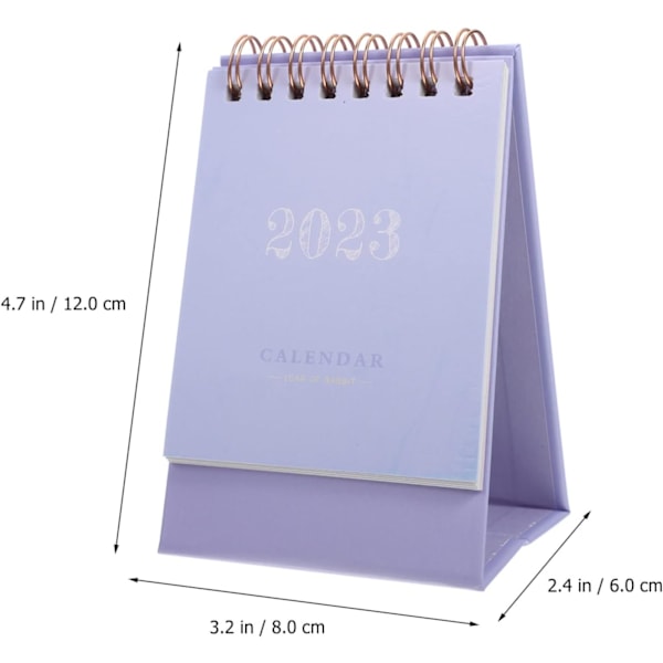 Mini Bordskalender 2022-2023 Månadskalender Liten Vertikal