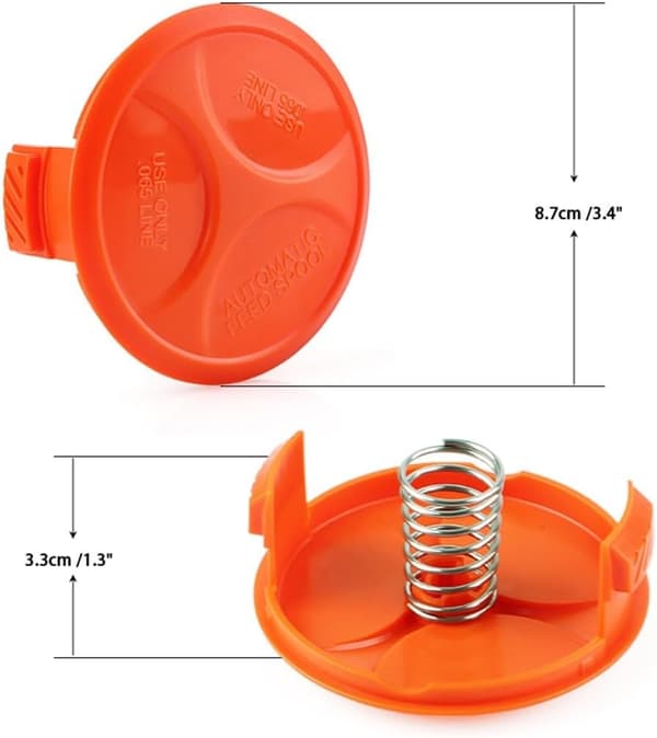 5 stk. spoledeksel for Black & Decker gresstrimmer BESTA525 BESTA528 BESTA530 ST1823, gressklipper ABS erstatningsspoledeksel{MK}