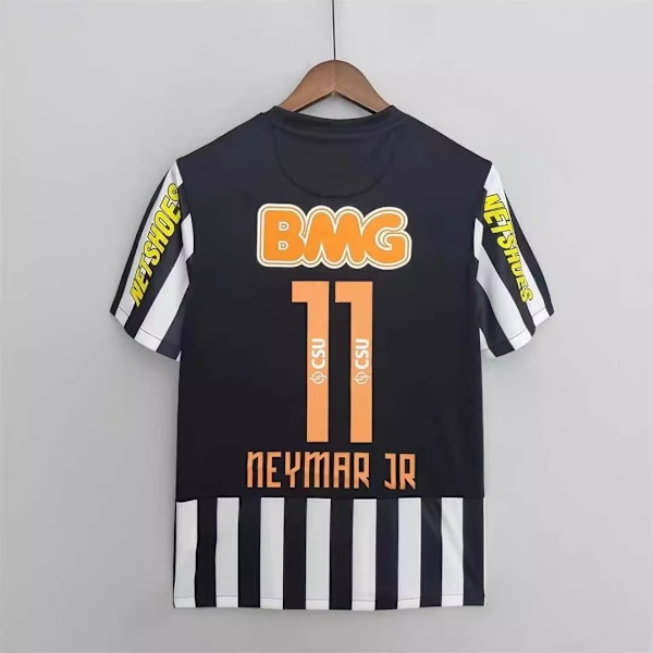 Säsong 1213 Brasilien Santos Jersey Santos Jubileumsutgåva Nr 11 Neymar Kortärmad Fotbollströja Retro Topp L L L Q