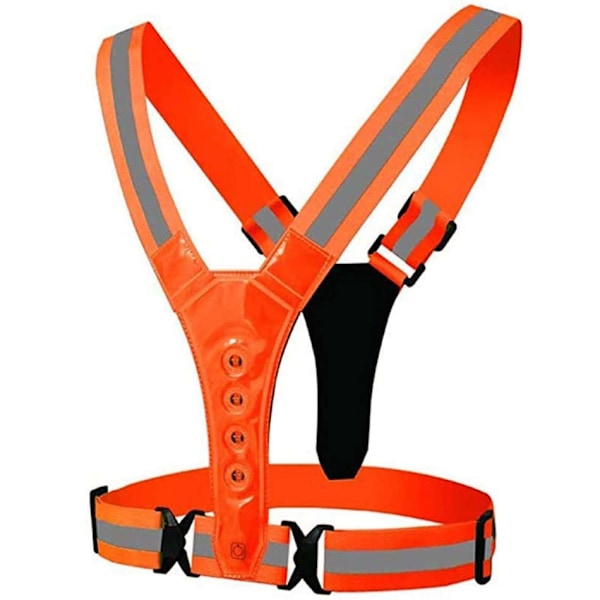 Heijastinliivi - LED-valot Orange Orange