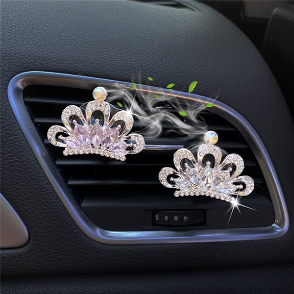 Bling Auton Ilmastointiritilän Klipsi Koriste, Bling Autotarvikkeet