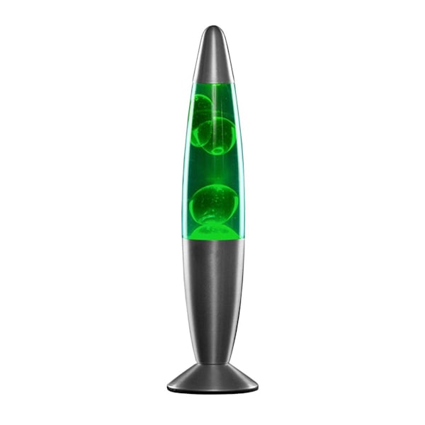 Lavalampe - Grønn-XM1- Green Grön, Silver, Transparent