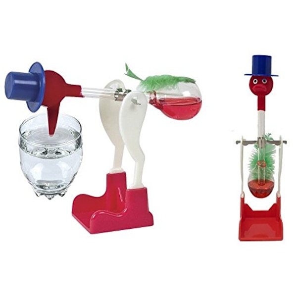 Drinking Bird, Creative Non-Stop flytande dricksglas, Lucky Bird, Anka, Wiggling Magic Prank Toy för barn, pojkar och flickor