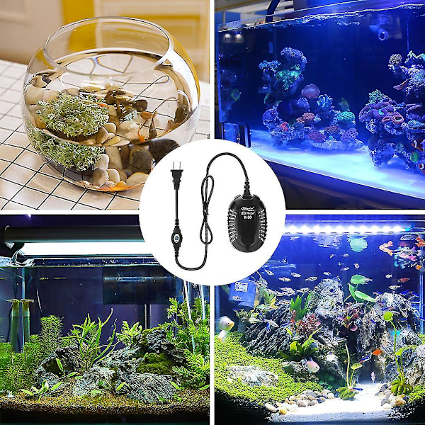 Akvarievarmer, 25W Mini Justerbar Digital Värmer Ekstern Styreenhet Eksplosjonssikker Beskyttelse for Betta Skilpadde Liten Fisktank