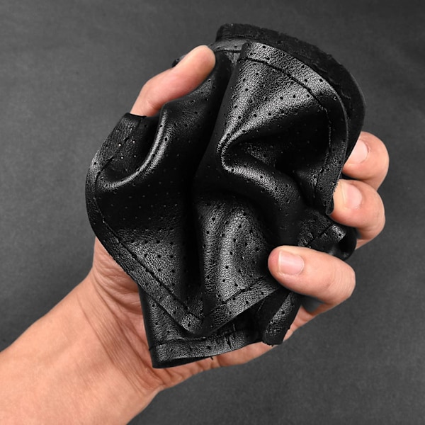 Rattkåpa i Konstläder - Svart Black Svart