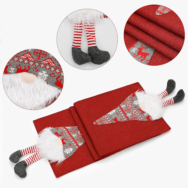 Juledug, Juleplys Julemand Nisse Elf Bordløber