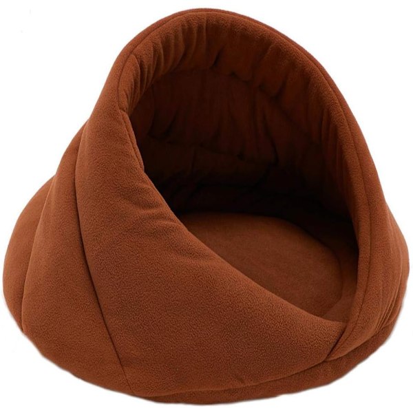 Katte Kennel Hundeseng Plysj Sovepose, Halvt Lukket Katte Rede-XM2-