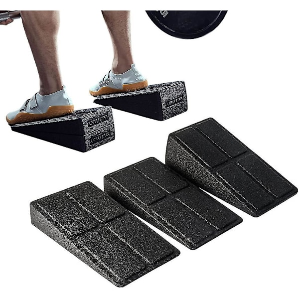 Justerbar Squat Wedge Block Antislip Squat Ramp Deadlift Wedge Kalvstretcher Slant Board for Squat og Deadlift