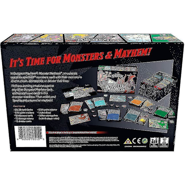 Bordspelet Dungeon Mayhem Dungeons Of Chaos Full English Monster Madness Strategispel